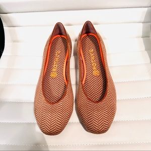 Retired Merino Wool Camel Herringbone Square-toe Rothy’s Sz 10